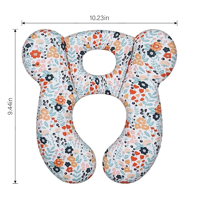 Baby Travel Pillow, Infant Kid's Cushion Soft and Skin Friendly for Car Seat, Pushchair and Stroller (Style M)