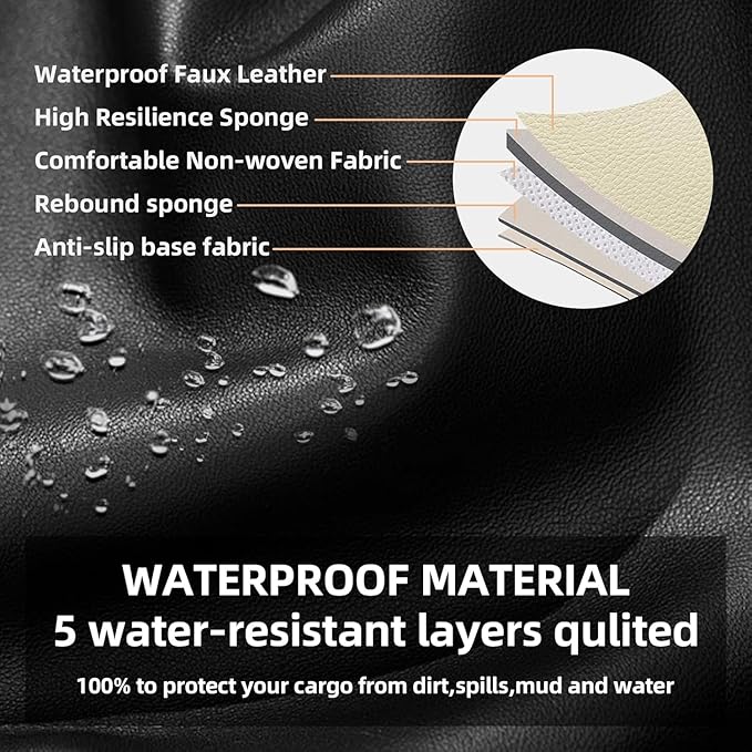 AOMSAZTO Seat Covers for Jeep Grand Cherokee 2011 2012 2013 2014 2015 2016 2017 2018 2019 2020 2021 Custom Fit Waterproof Durable Scratch Resistant Car Seat Protectors (Beige)