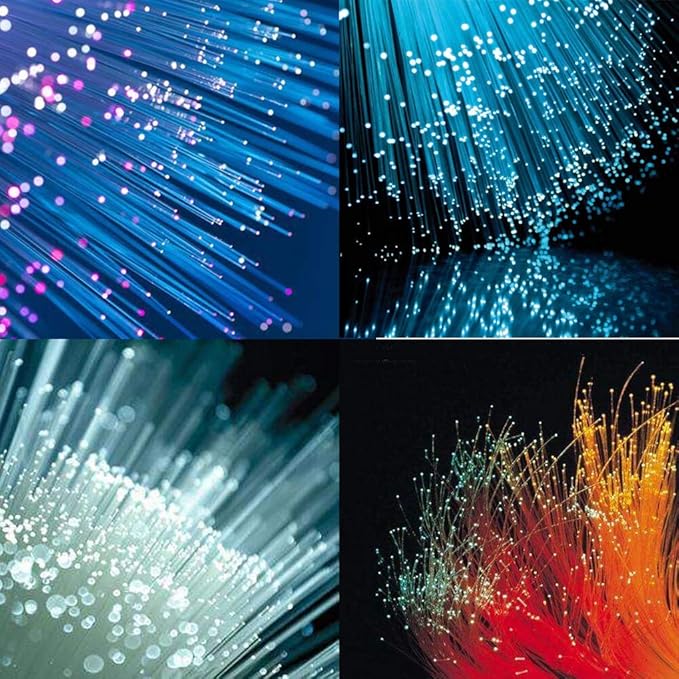 AZIMOM PMMA Plastic End Glow Fiber Optic Cable 1.5mm(0.06in) 50m(164ft)/Roll for Star Sky Ceiling All Kind Led Light Engine Driver Source