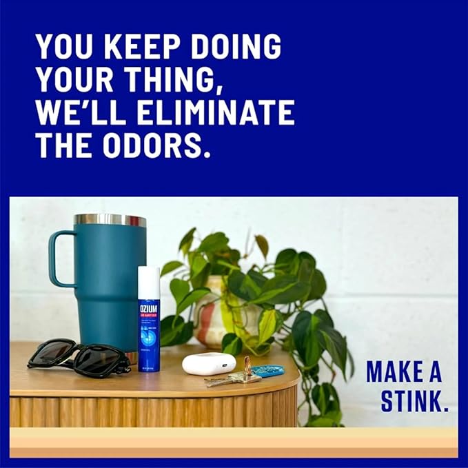 Ozium 0.8 oz. Air Sanitizer & Odor Eliminator for Homes, Cars, Offices and More, Vanilla Scent