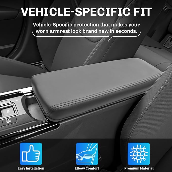 SXCY for 2025 2026 Toyota Prius Armrest Cover for 2025 2026 Toyota Prius Accessories 2026 Prius Center Console Cover 2026 Prius Middle Console Cover (Thin Cover)
