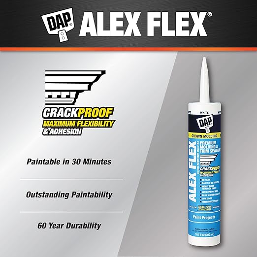 DAP 209734 Alex Flex Premium Sealnt White, 10.1 oz (Pack of 2)