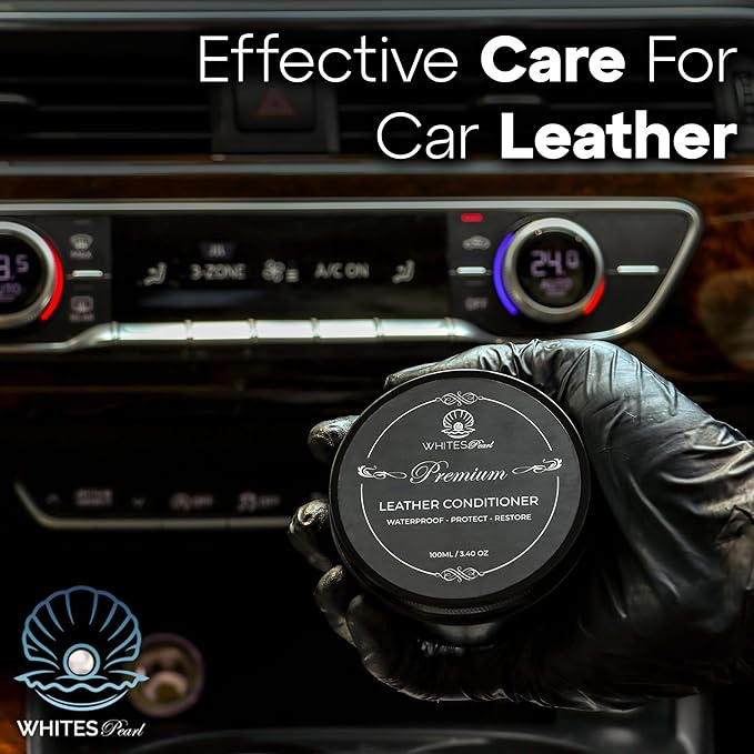 Premium Leather Conditioner for Leather Products – Leather Cleaner and Conditioner for Shoes,Bags,car Interior, Sofa,Purses,Boots,Belts, 3.40oz, Leather Balm