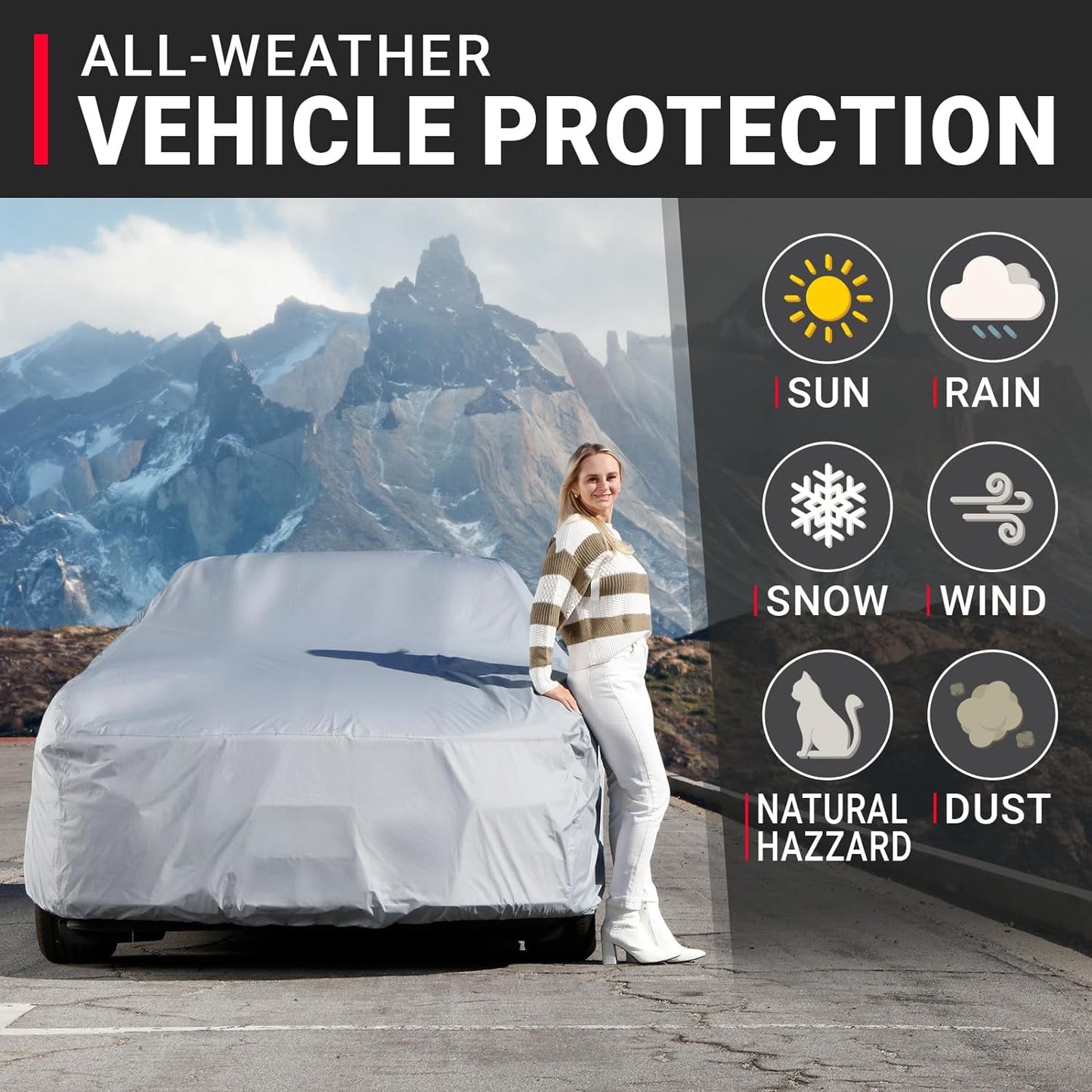 iCarCover Premium Car Cover for 1978-1995 Porsche 928 Heavy Duty Waterproof All Weather Automobiles Custom Fit Indoor Outdoor UV Snow Protection Covers with Straps and Bag