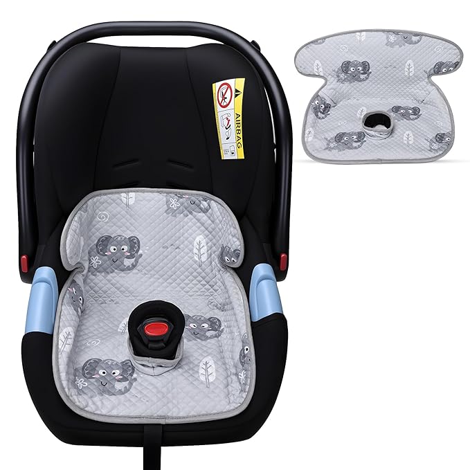 Piddle Pad - Car Seat Potty Training Protector, Baby Waterproof Car Seat Cover with Anti-Slip Backing, Machine Washable Liner for Toddler Carseat, Stroller (Gray)