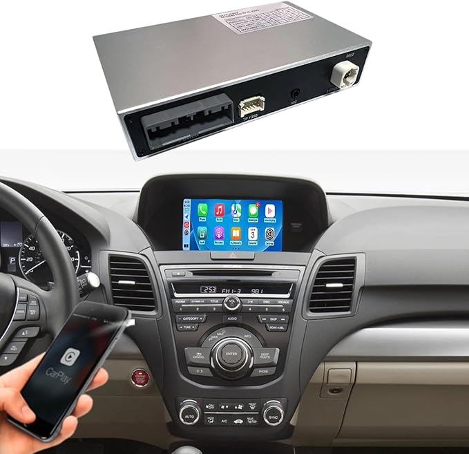 Wireless CarPlay Upgrade Module for Acura RDX with Navi 2012-2015 Upgraded Accessories Upgrade Kit CarPlay Retrofit Kit Support OEM Display