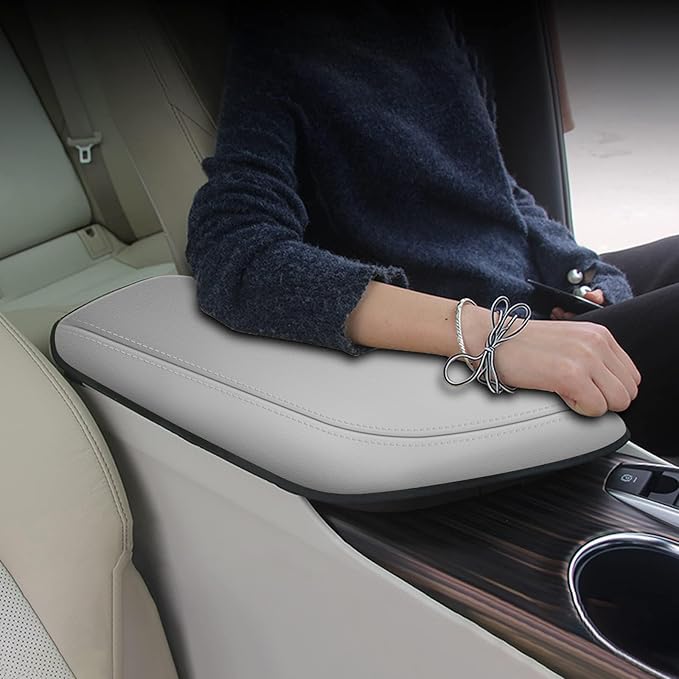 AOMSAZTO Armrest Covers for 2018-2023 Toyota Camry Gray