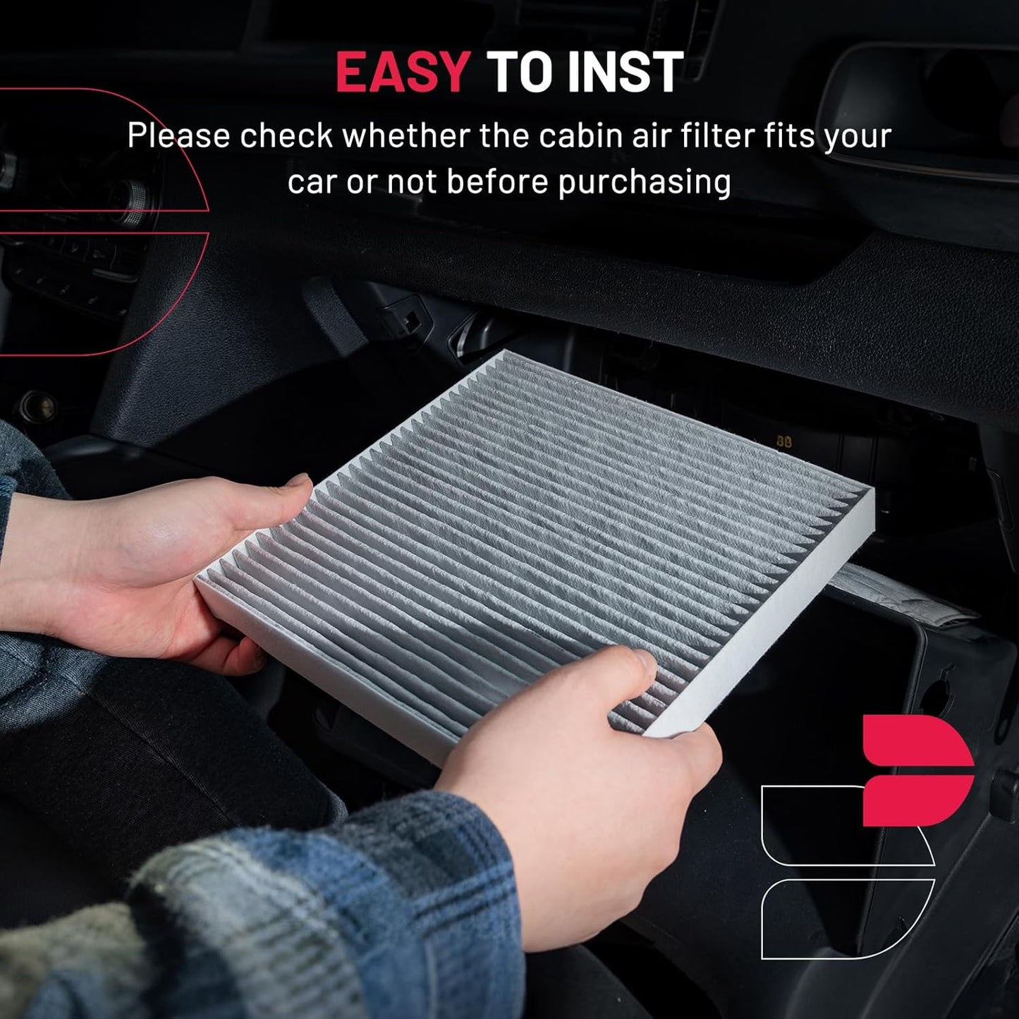 BDFHYK 1PC CF11811 Cabin Air Filter with Activated Carbon Compatible with Mazda 3 2014-2018, 6 2014-2021, CX-5 2013-2022