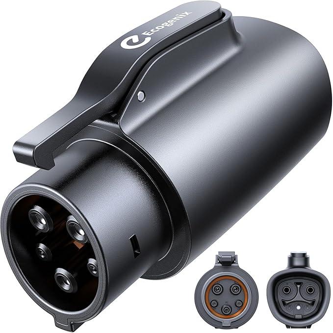 Ecogenix Tesla to J1772 Charger Adapter, Max 80A 240V for J1772 EVs Only, NACS to J1772 Electric Vehicles Charging Adapter, Compatible with Tesla Mobile Charger, Wall Connector, Destination