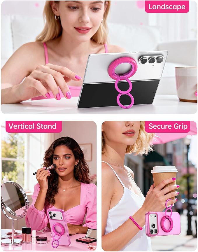 SYNCWIRE for MagSafe Phone Grip, Valentine's Galentine's Day Birthday Gifts for Her Women Mom Girlfriend Best Friends Sister Wife Teen Girl Magnetic Phone Ring Holder Kickstand