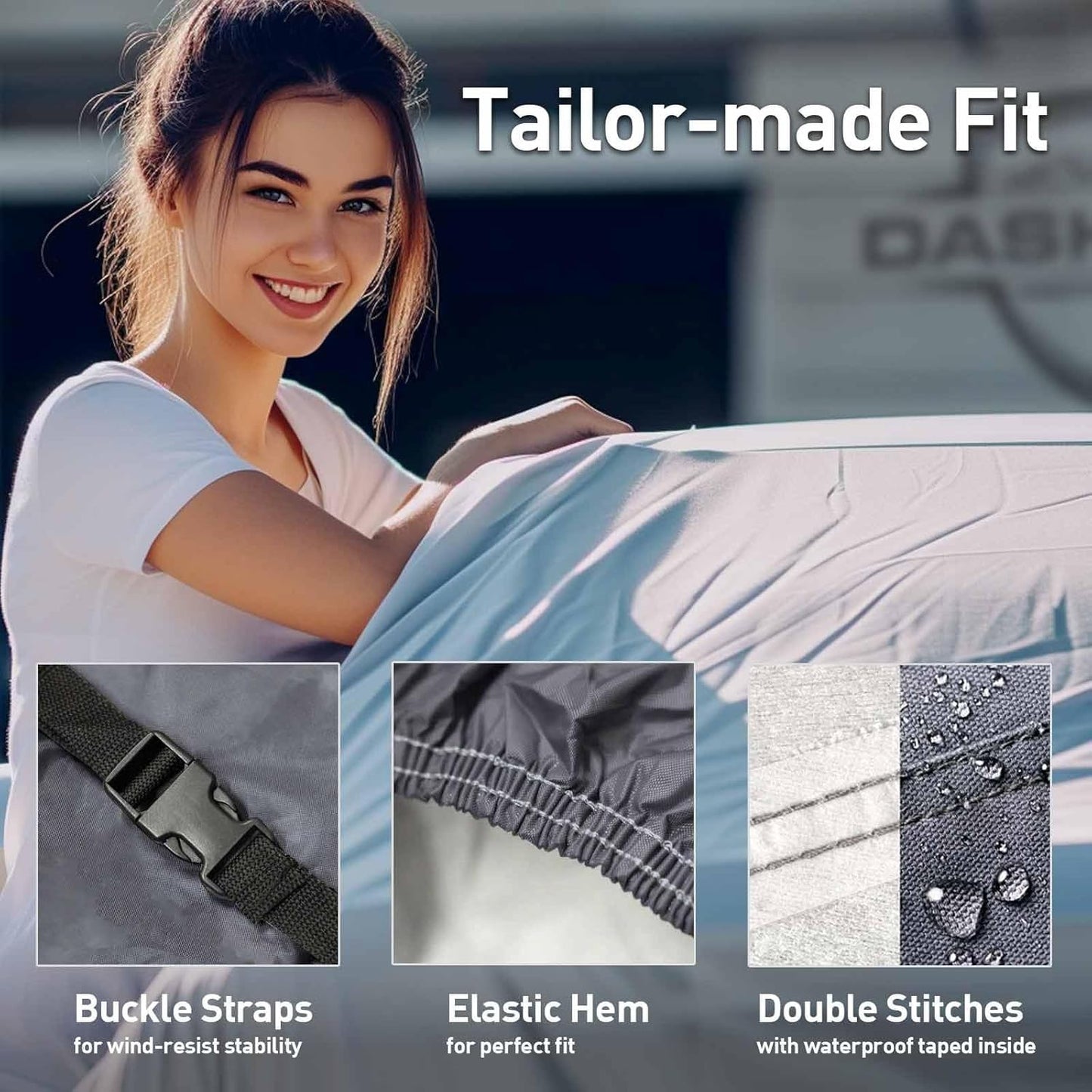 DaShield Ultimum Series Cadillac Eldorado 1979-1985 Coupe All Weather Protection Semi Custom Fit Dust, Sun, Snow, Rain Protection Indoor Outdoor