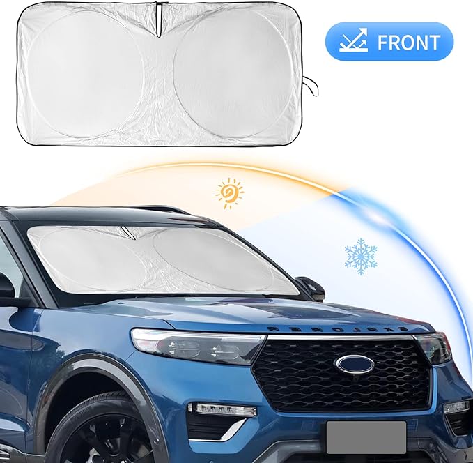 for Cadillac Escalade SRX XT5 XT6 STS DTS XT4 DeVille 2017 2018-2022 2023 2024 Windshield Sun Shade- Car Sunshades for Front Windows Shield Cover Custom Fit Cadillac SRX 2025 Accessories Sun Visor