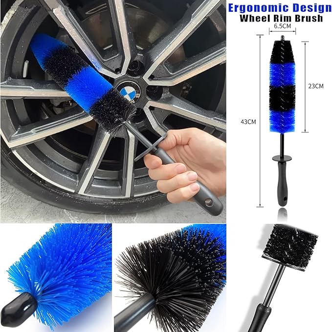 26Pcs Car Detailing Kit, Car Detailing Brush Set, Auto Detailing Drill Brush Set, Car Detailing Brushes, Car Wash Kit, Car Accessories For Men, Car Cleaning Tools Kit for Interior, Exterior, Wheels