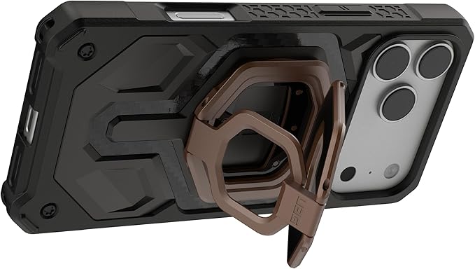 URBAN ARMOR GEAR UAG Magnetic Ring Stand Monarch Mag2 w/Built-in Bottle Opener - Ultra-Strong Double Magnet MagSafe Compatible Metal Phone Ring Grip 360 Rotation Kickstand, Aged Bronze