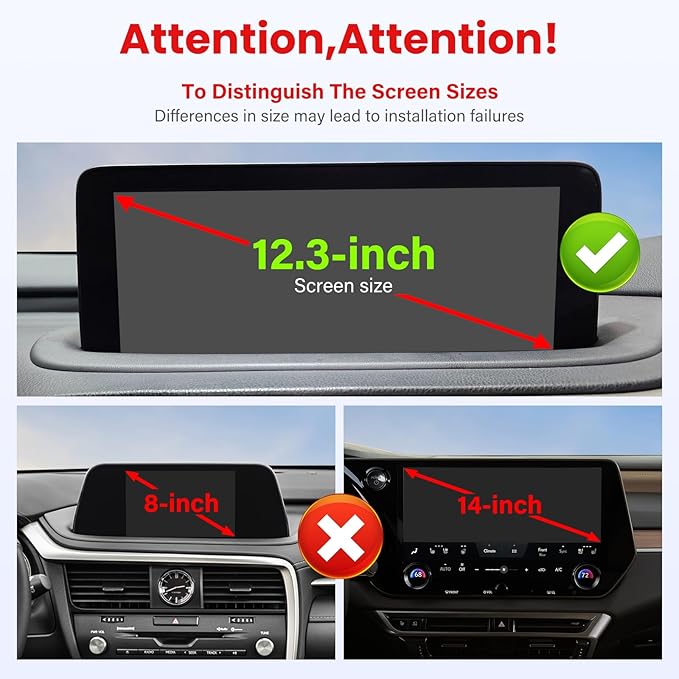 Car Phone Holder Fit for RX RX350/RX350L/RX450h/RX450hL 2020-2022-Cell Phone Mount for RX350 Accessories 12.3 inch Touchscreen Hands-Free 360° Rotation