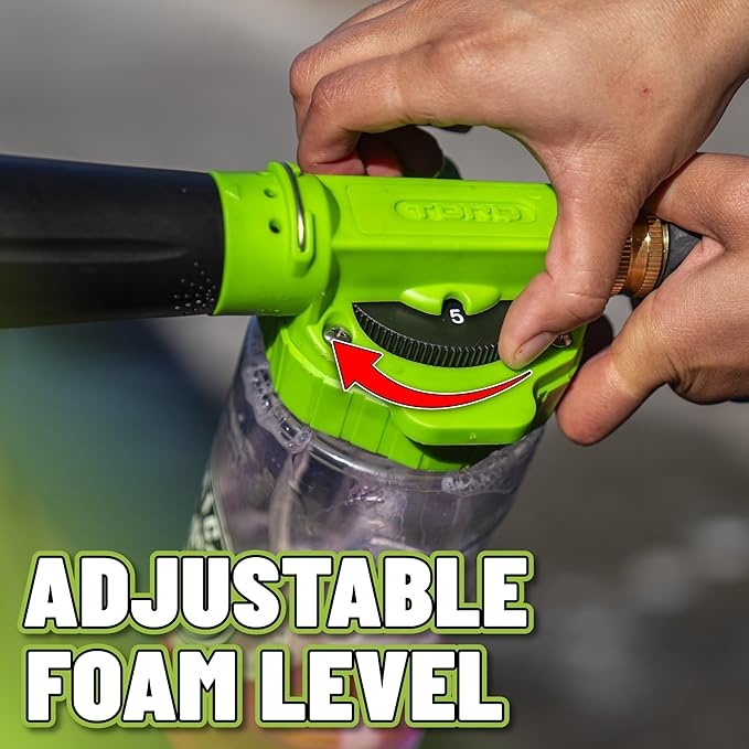 Chemical Guys TORQ Foam Blaster 6 - Foam Cannon Garden Hose Attachment, Easy to Use, Sprays Thick Suds for Safe Washing Trucks, SUVs, Motorcycles, RVs, and Other Vehicles