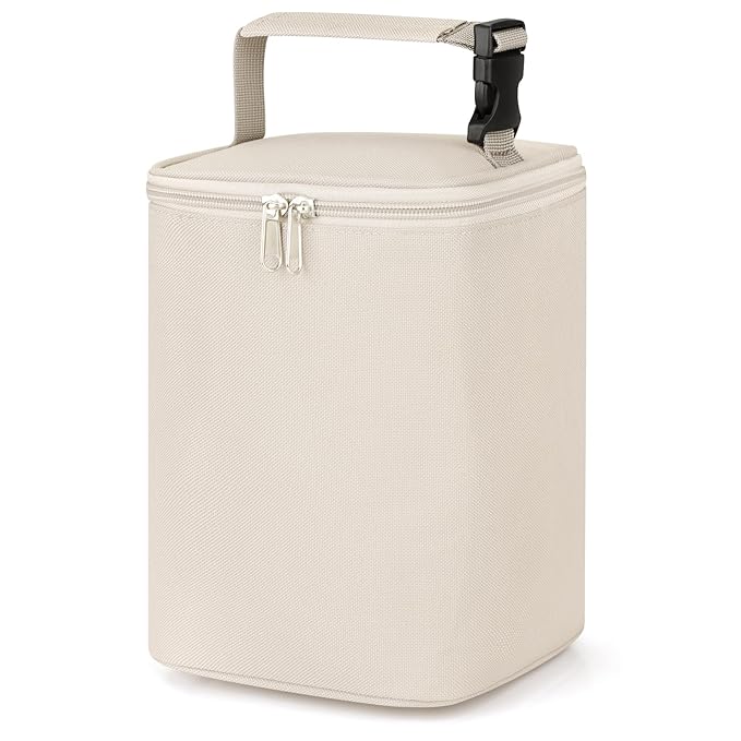 Accmor Breastmilk Cooler Bag, Baby Bottle Cooler Bags, Insulated Bottle Cooler Tote Bags On The Go, Fits 4 Large 8oz Bottles, for Nursing Mom Daycare Travel