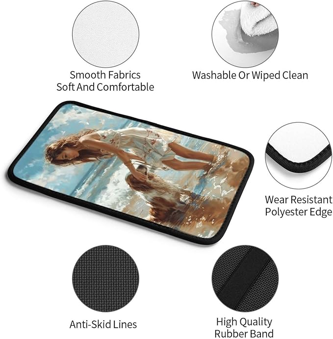 Custom Car Center Console Cover Personalized Auto Armrest Cushion Pad Add Your Image Text Logo Waterproof Non-Slip Neoprene Protector Car Decor Accessories for SUV Vehicle Sedan Truck
