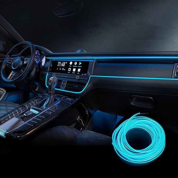 Car Interior Lights for Mitsubishi Delica/eK X/Grand Lancer/Shogun/Space Star/Xforce LED Car Interior Atmosphere Lamp Car Ambient Lighting Kits,Ice Blue