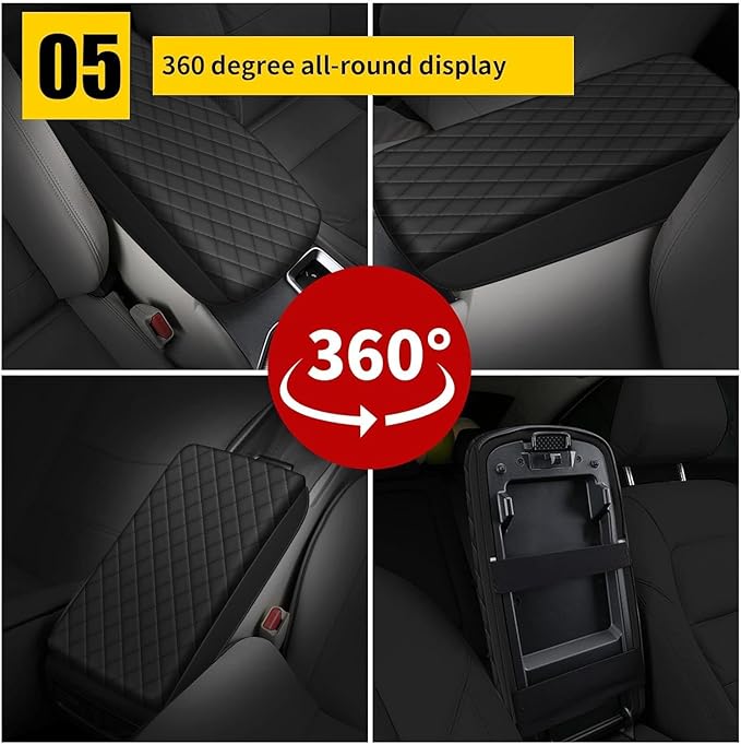 AOMSAZTO Console Covers for 2016-2025 Chevrolet Malibu Armrest Pad for Chevrolet Malibu Black