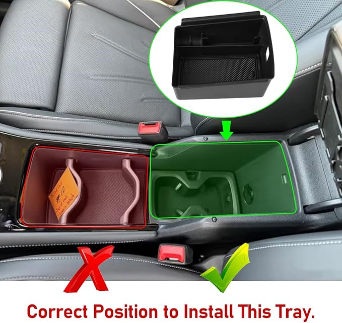TTCR-II Compatible with 2025-2026 Volkswagen Tiguan Center Console Organizer, for 2025 2026 VW Tiguan Console Organizer Tray Secondary Storage Box