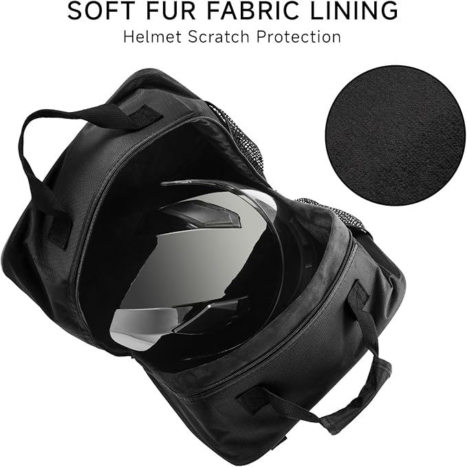 Motorcycle Helmet Bag with Shoulder Strap, Large Water-Resistant Helmet Storage Bag, Carry-Friendly for Motorcycle Bike Welding Helmets