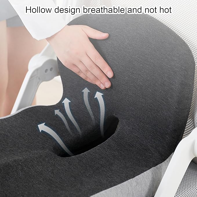 Car Seat Cushion for Long Driving, Ergonomic Memory Foam Seat Cushion, Car Seat Cushion for Back Pain and Lumbar Support Non Slip and Easy Clean for Driving Gaming Chair and Travel A Green