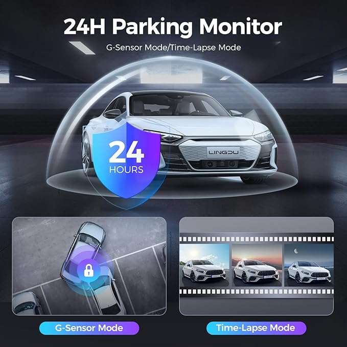 D500 Smart Dash Cam for Cars, 4K Front Dash Cam with WiFi&GPS, 0.96" LCD Display Car Camera, Night Vision, WDR, Parking Mode, Loop Recording, G-Sensor, 150° Wide Angle