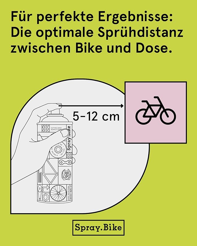 Spray.Bike Spray Paint | Designed Mainly for Bicycles | Multi-Use Acrylic Spray Paint for Metal, Plastic | High Coverage Bike Paint, 400ml, Limehouse