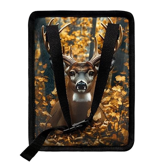 Deer Car Trash Can Auto Garbage Bag with Lid Leak-Proof Car Storage Bag Garbage Bag Hanging for Headrest Portable Vehicle Backseat Organizer