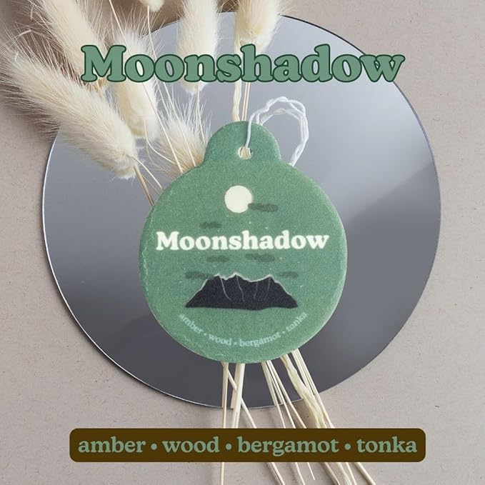 Happy Wax Earthy Mix Car Charms 4-Pack - Includes: Moonshadow, Pine Forest, Vanilla Sandalwood and Vintage Leather