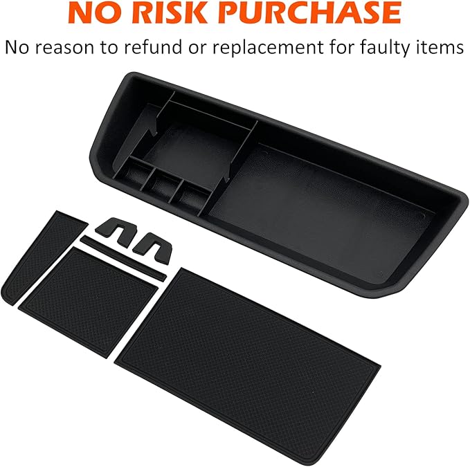 JOJOMARK for VW Atlas and Cross Sport Accessories Dashboard Organizer 2018 2019 2020 2021 2022 2023 Insert ABS Box Storage (Not fit for 2024)