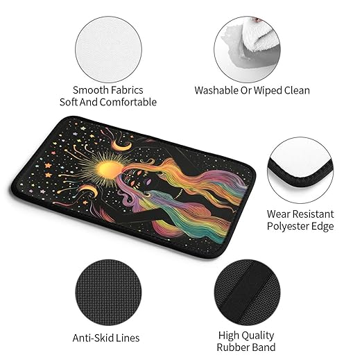 Woman Moonlight Car Auto Armrest Cushion Cover Accessories Center Console Seat Box Pad Protector Universal Decoration for Most Vehicle SUV Truck
