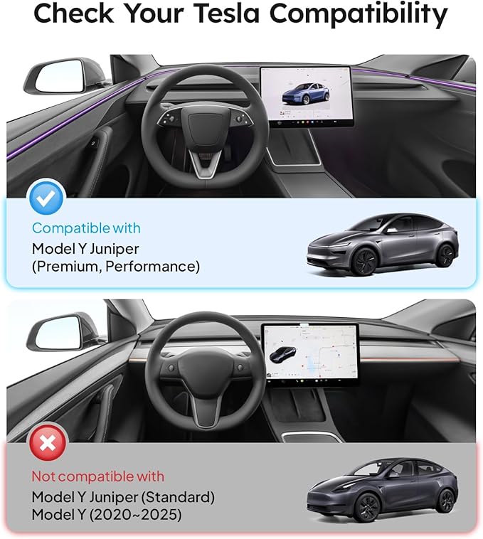 Wigoo 2026 Upgrade Tesla Model Y Juniper Accessories Rear Center Console Organizer [Partitioned Storage & Stable Installation] Backseat Storage Box for Tesla Model Y Juniper 2025~2026