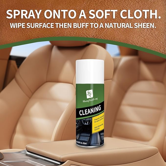 Ultimate 2-in-1 Leather Cleaner & Conditioner for suitable for all leather products, including cars, furniture, shoes, handbags and horse gear. Non-toxic, (450ML*2 pack)