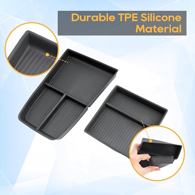 LFOTPP for BMW X1 U11 Center Console Organizer for 2023 2024 2025 2026 BMW X1 U11 Middle Armrest Storage Tray Insert, OEM Fit, Non-Slip Waterproof Interior BMW X1 U11 Accessories