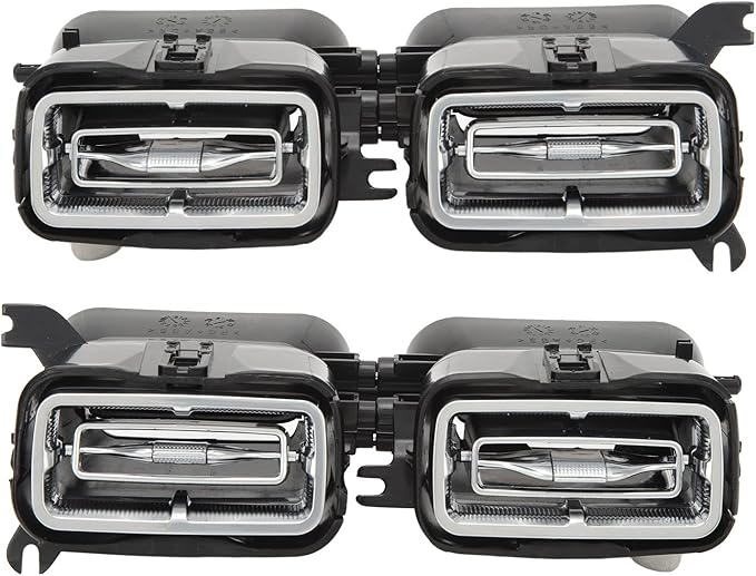 Air Vent Ambient Light, 4 Pcs 64 Color Front LED Turbine Air Vent Ambient Light Kits for GLE GLS‑Class W167 X167 2020 and Up