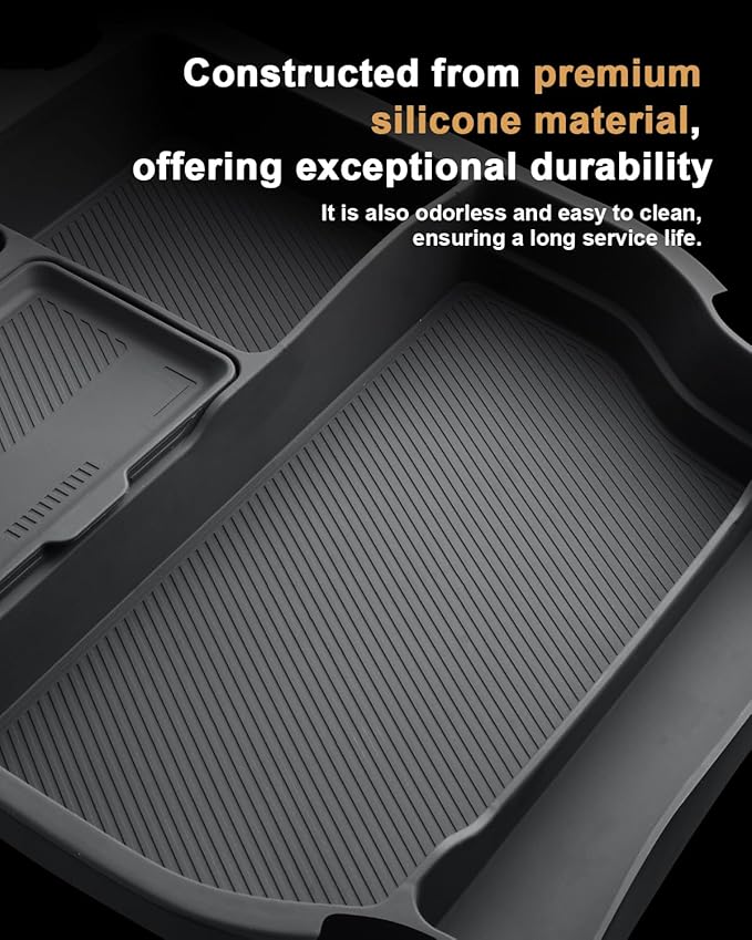 2026 Sienna Center Console Organizer - For 2021-2025 2026 Toyota Sienna Lower Console Silicone Organizer Tray With Two Cup Holders - 2021-2026 Sienna(LE/XLE/XSE/Limited/Woodland/Platinum) Accessories