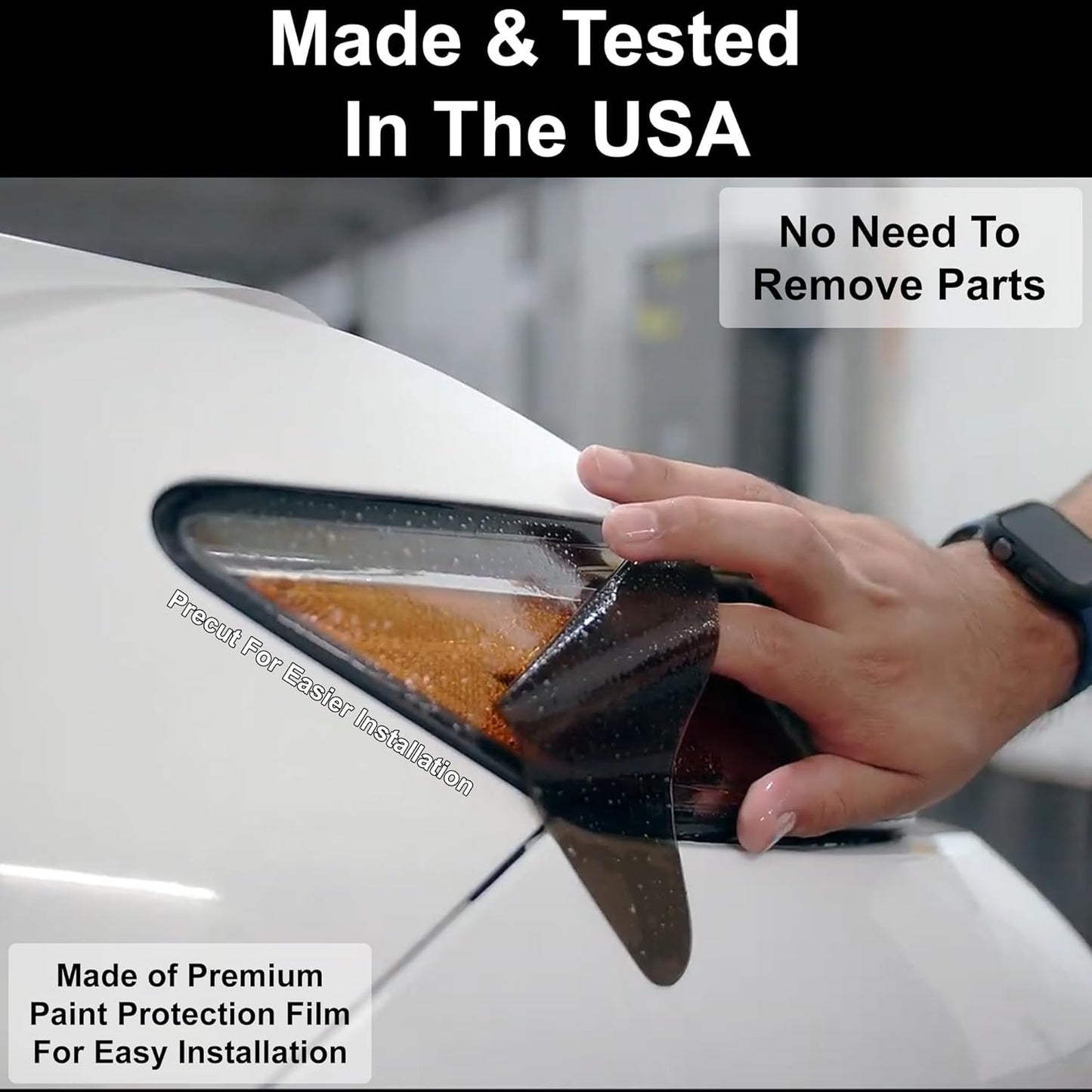 BOGAR TECH DESIGNS Precut for Hyundai Sonata 2024-2025 Full Headlight Taillight Tint Kit, Dark Smoke