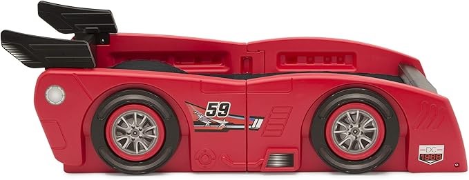 Delta Children Grand Prix Race Car Toddler-to-Twin Bed, Red