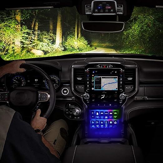 Nilight 90002B Interior Light Rocker Switch LED Light Bar 5Pin Laser On/Off LED Light 20A/12V 10A/24V Switch Jumper Wires Set for Jeep Boat Trucks