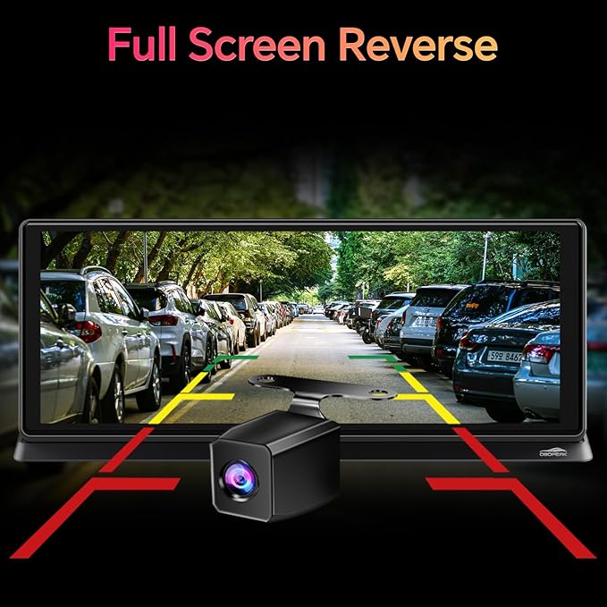 K2 PRO 11.3'' Wireless CarPlay Screen 4K Dash Cam Portable Android Auto Car Stereo Video Recording, Car Audio Receivers 1080P Backup Camera, Bt/GPS Navigation/AirPlay/Siri