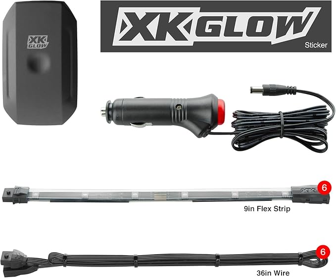XKGLOW chrome App Control Car Mini LED Accent Light Kit - Interior