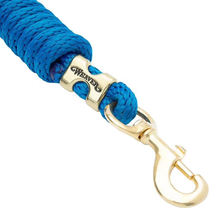 Weaver Equine Performance Lead Rope, Long Horse Lead Rope with Quick Halter Attachment, Soft Comfort Grip, Barn Horse Tack for Daily Use & Showing