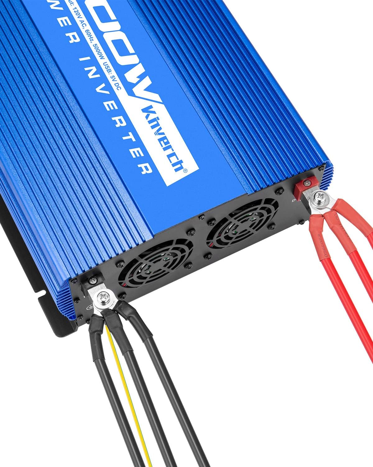 5000W Power Inverter 12V to 110V Car Inverter with 4AC Outlets 2USB Ports for Camping/Truck/RV/Home