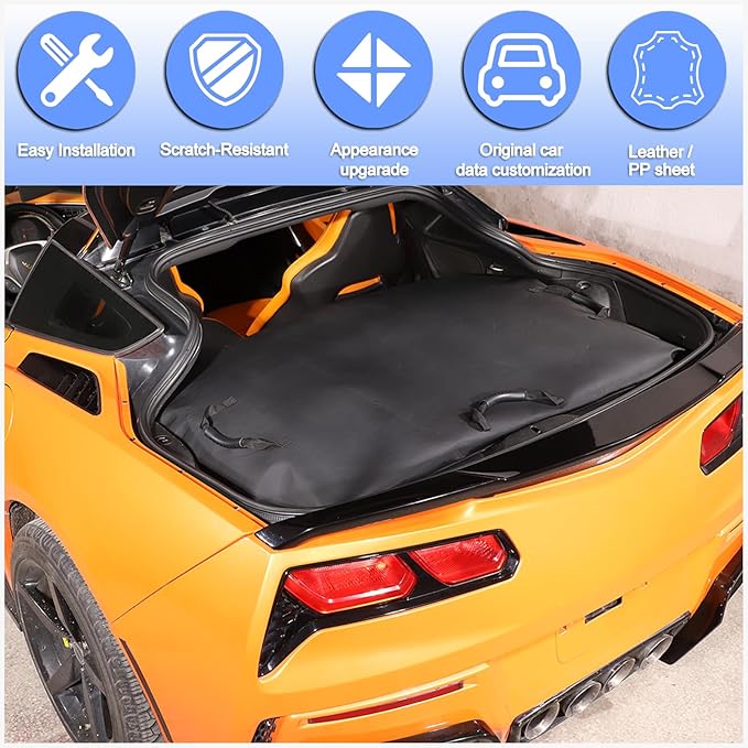 Targa Top Roof Panel Protection Storage Cover Bag for Chevrolet Corvette C7 2014 2015 2016 2017 2018 2019 Coupe, Removable Trunk Roof Panel Storage Bag, Hard Top Rooftop Organizer Accessories 23148691