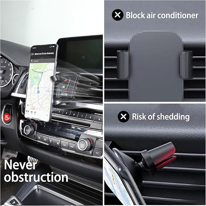 LLKUANG Car Mobile Phone Mount Compatible with BMW 3 4 Series M3 M4 F30 F31 F32 F33 F34 F36 F80 F82 F83 360-Degree Rotary Cell Phone Holder Navigation Bracket Accessories