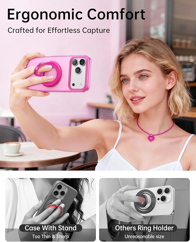 SYNCWIRE for MagSafe Phone Grip, Valentine's Galentine's Day Birthday Gifts for Her Women Mom Girlfriend Best Friends Sister Wife Teen Girl Magnetic Phone Ring Holder Kickstand