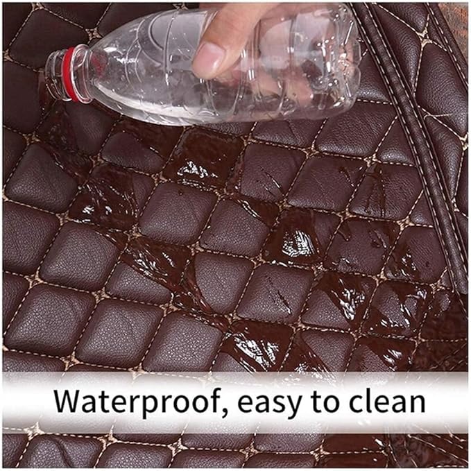 Custom Car Mats All Weather Fit Automotive Floor Mats PU Leather Protector Mat for Most Sedan, SUV, Truck Floor Mats (Black and Gray Side)