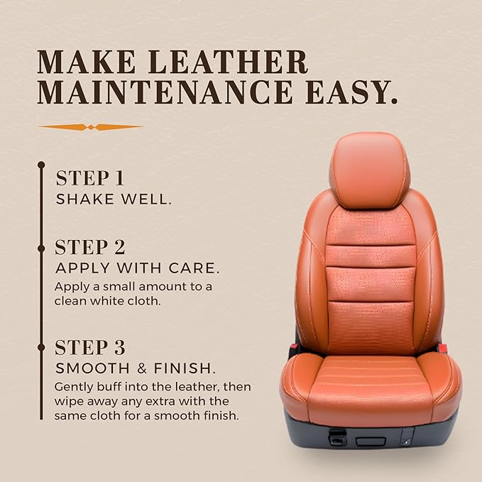Hide Bracer Leather Cleaner and Conditioner 8 Fl oz | Cleans, Conditions, Protects | Prevents Drying, Cracking & UV Fading of Finished Leather, Furniture, Car Seats, Saddles & Purses